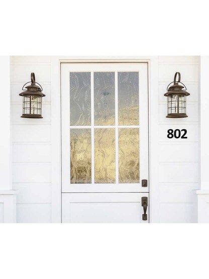 Alternate View 4 of Solid-Bronze Schoolhouse Numbers - 4 inch Height.