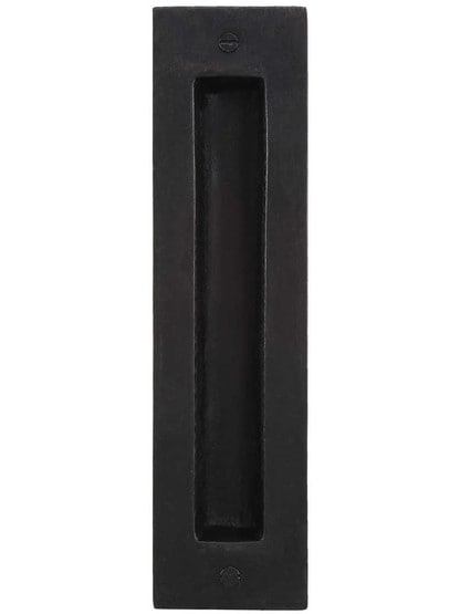 Alternate View of Solid Bronze Pocket-Door Flush Pull - 8 inch X 2 inch.