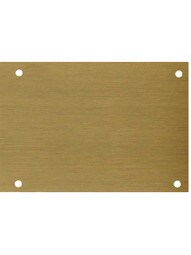 Stainless Steel Kick Plate With PVD Lifetime Antique Brass Finish