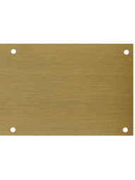 Stainless Steel Kick Plate With PVD Lifetime Antique Brass Finish