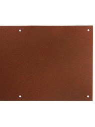 Aluminum Kick Plate With Lifetime Weathered Rust Finish