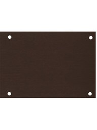 Aluminum Kick Plate With Dark Bronze Finish