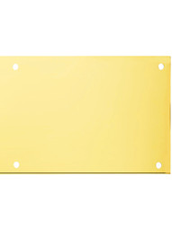 Solid Steel Kick Plate With PVD Brass Finish
