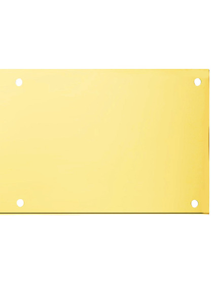 Solid Steel Kick Plate With PVD Brass Finish