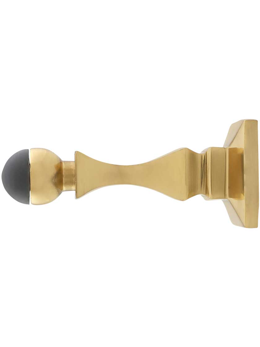 3 1/2" TraditionalStyle Baseboard Door Stop with Rubber Bumper House