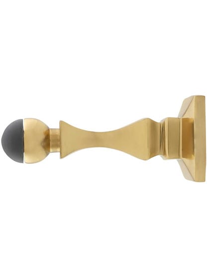Alternate View of 3 1/2 inch Traditional-Style Baseboard Door Stop with Rubber Bumper.
