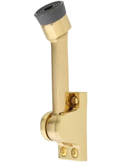 Alternate View of 4 inch Solid Brass Kickdown Door Holder.