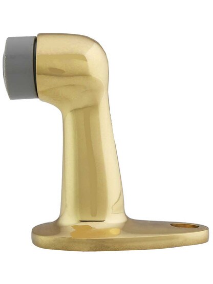 Alternate View of Gooseneck Door Stop with Rubber Bumper.