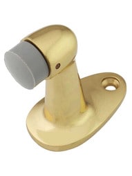 Gooseneck Door Stop with Rubber Bumper