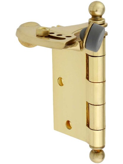 Alternate View of Solid Brass Adjustable Hinge Pin Door Stop.