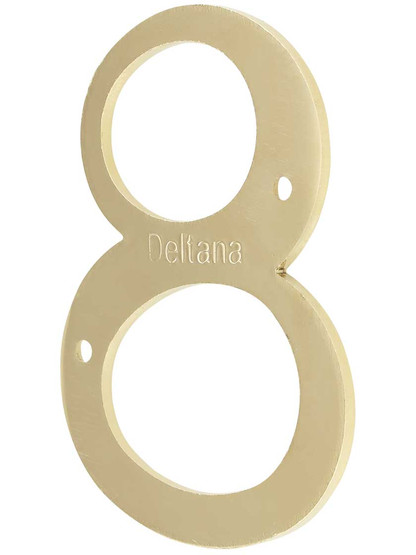 Premium Brass House Numbers - 6" Height