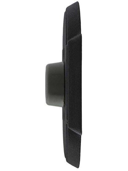 Alternate View 2 of Wrought-Steel Wall-Mount Door Stop with Arched Rosette and Rubber Bumper.