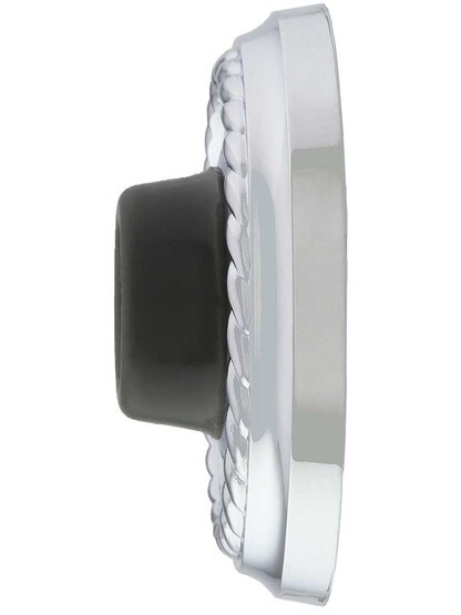 Alternate View 2 of Wall-Mount Door Stop with Rope Rosette and Rubber Bumper.
