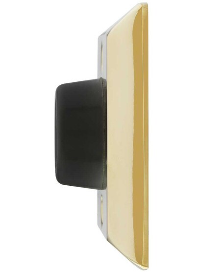 Alternate View 2 of Wall-Mount Door Stop with Quincy Rosette and Rubber Bumper.