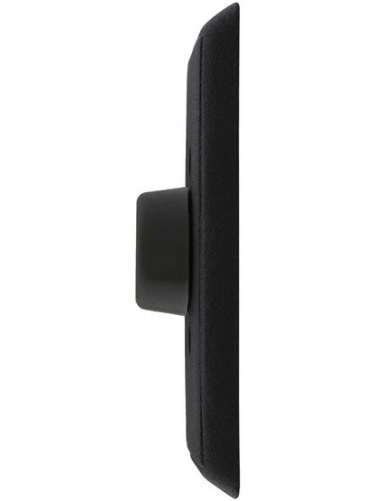 Alternate View 2 of Wrought Steel Wall-Mount Door Stop with Providence Rosette and Rubber Bumper.