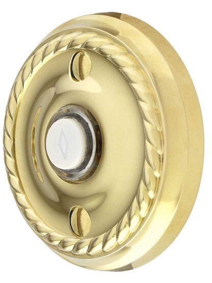 Alternate View of Doorbell Button with Rope Rosette.