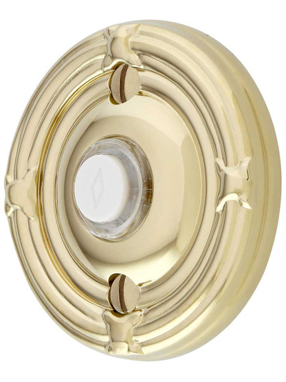 Alternate View of Doorbell Button with Ribbon and Reed Rosette.