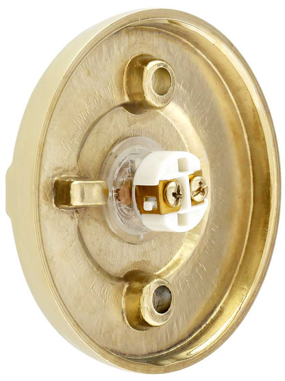 Doorbell Button with Ribbon and Reed Rosette