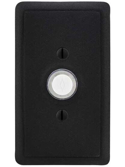 Doorbell Button with Steel Rectangular Rosette.