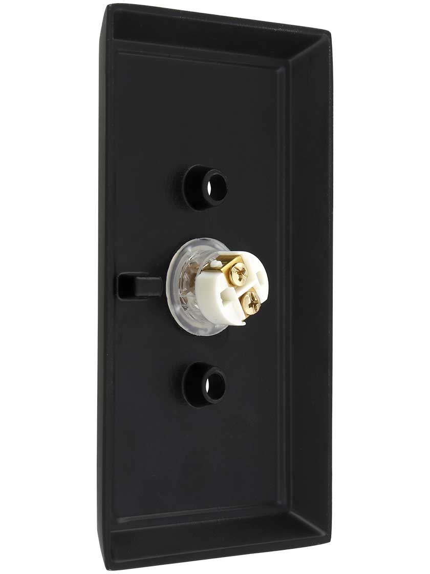 Doorbell Button with Steel Rectangular Rosette