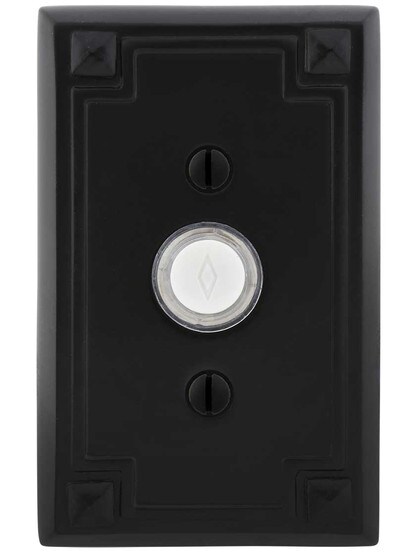 Doorbell Button with Arts and Crafts Rosette.