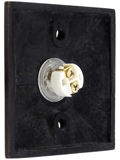 Alternate View 2 of Doorbell Button with Hammered Surface Rosette.