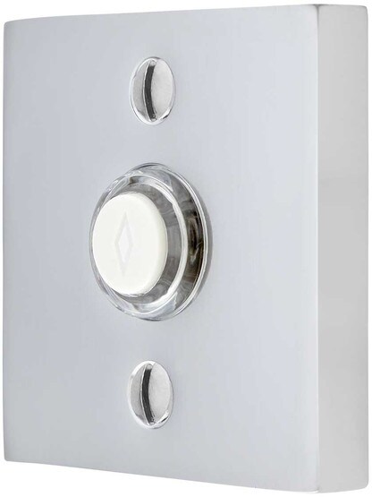 Alternate View of Doorbell Button with Square Rosette.