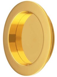 Round Pocket-Door Flush Pull.