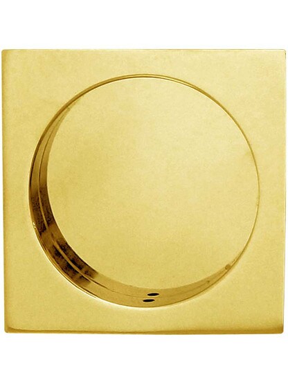 Alternate View of Square Pocket-Door Flush Pull.