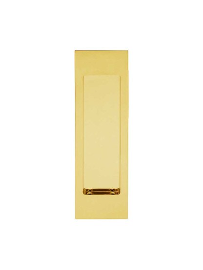 Alternate View of Rectangular Pocket-Door Flush Pull.