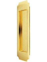 Chamfered Corner Pocket-Door Flush Pull.