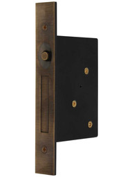 Pocket Door Mortise Edge Pull in Antique-By-Hand