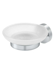 Sobe Soap Holder with Frosted-Glass Dish