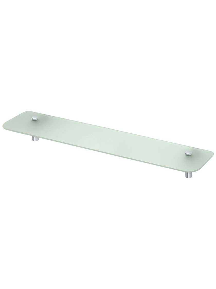 Sobe 27 1 2 Frosted Glass Bathroom Shelf