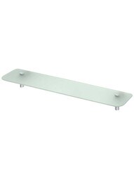 Sobe 27 1/2" Frosted-Glass Bathroom Shelf