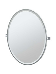 Elevate Framed Oval Bathroom Mirror - 25" x 33"