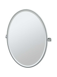 Jewel Framed Oval Bathroom Mirror - 25" x 33"