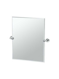 Glam Frameless Rectangular Bathroom Mirror - 23 1/2 inch x 31 1/2 inch.