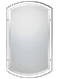 Breckenridge Wall-Mount Mirror in Brushed Nickel
