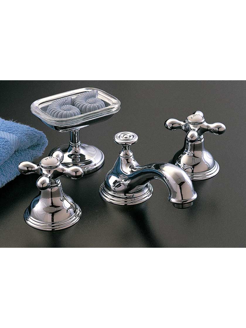 Mead Widespread Bathroom Faucet with American Cross Handles House of