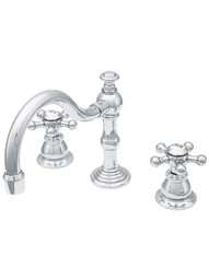 Deschutes Widespread Bathroom Faucet with 5-Spoke Cross Handles