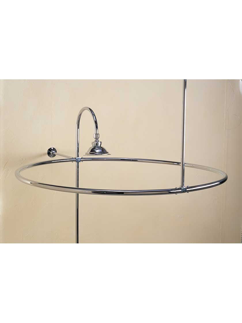Circular Clawfoot/Freestanding Tub Shower Enclosure - 32"
