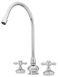 Burbank Two-Handle Kitchen Faucet with American Cross Handles