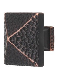 Ruskin Pyramid Cabinet Knob - 1 1/4 inch Square.