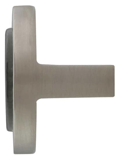 Alternate View of Spa Round Cabinet Knob with Black Glass Inlay.