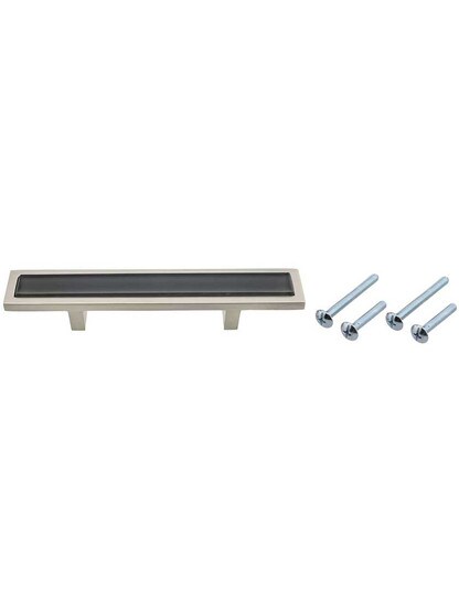 Alternate View 3 of Spa Drawer Pull with Black Glass Inlay - 3 inch Center-to-Center.