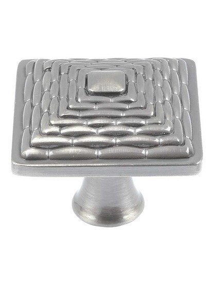 Alternate View of Mandalay Square Cabinet Knob.