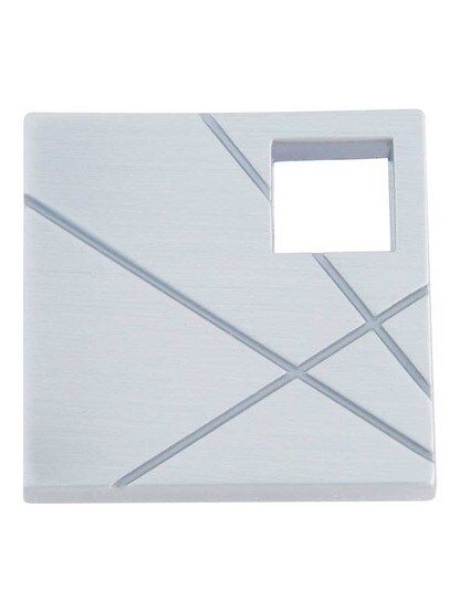 Alternate View 2 of Modernist Left Cabinet Knob - 1 3/8 inch Square.