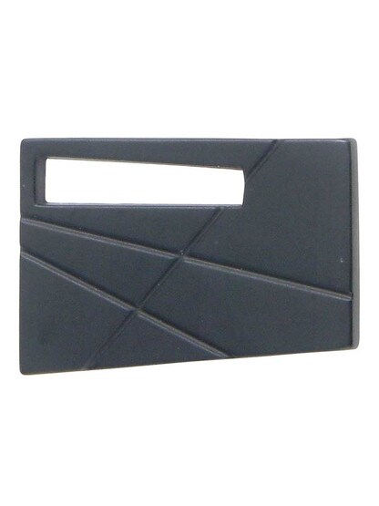 Alternate View of Modernist Left Knob - 1 3/4 inch x 1 1/4 inch.