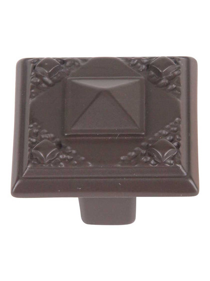 Alternate View of Ruskin Cabinet Knob - 1 1/4 inch Square.